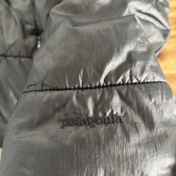 Patagonia Women Lidia Insulated Puffer Quilted Jacket Hooded Black Small Outdoor - Picture 4 of 16